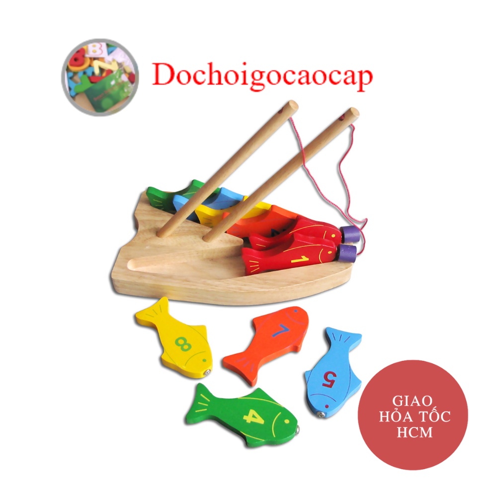 Câu 10 cá số Winwintoys - Đồ chơi gỗ