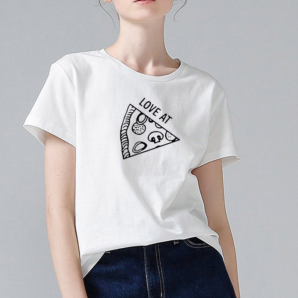 Áo Đôi - Áo Cặp Bánh Pizza - 100% Cotton