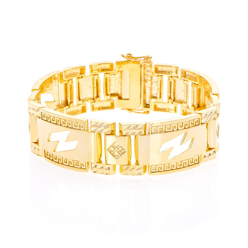 Lắc tay nam mạ vàng 18K cao cấp JK Silver lacnam16