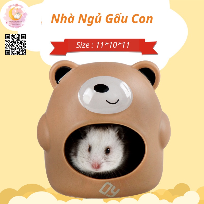 Nhà sứ hình thú cute cho Hamster