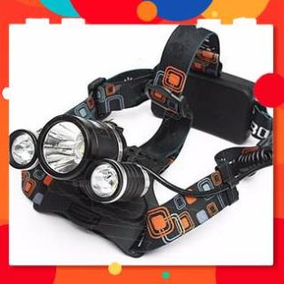 [Ảnh thật tự chụp] Đèn Pin Đội Đầu 3 Bóng Led Siêu Sáng HIGH POWER HEADLAMP T6, Sạc Pin Siêu Tiện Dụng