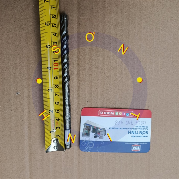 74826 mũi khoan bê tông 4 cạnh gài 10 x 110 mm tolsen