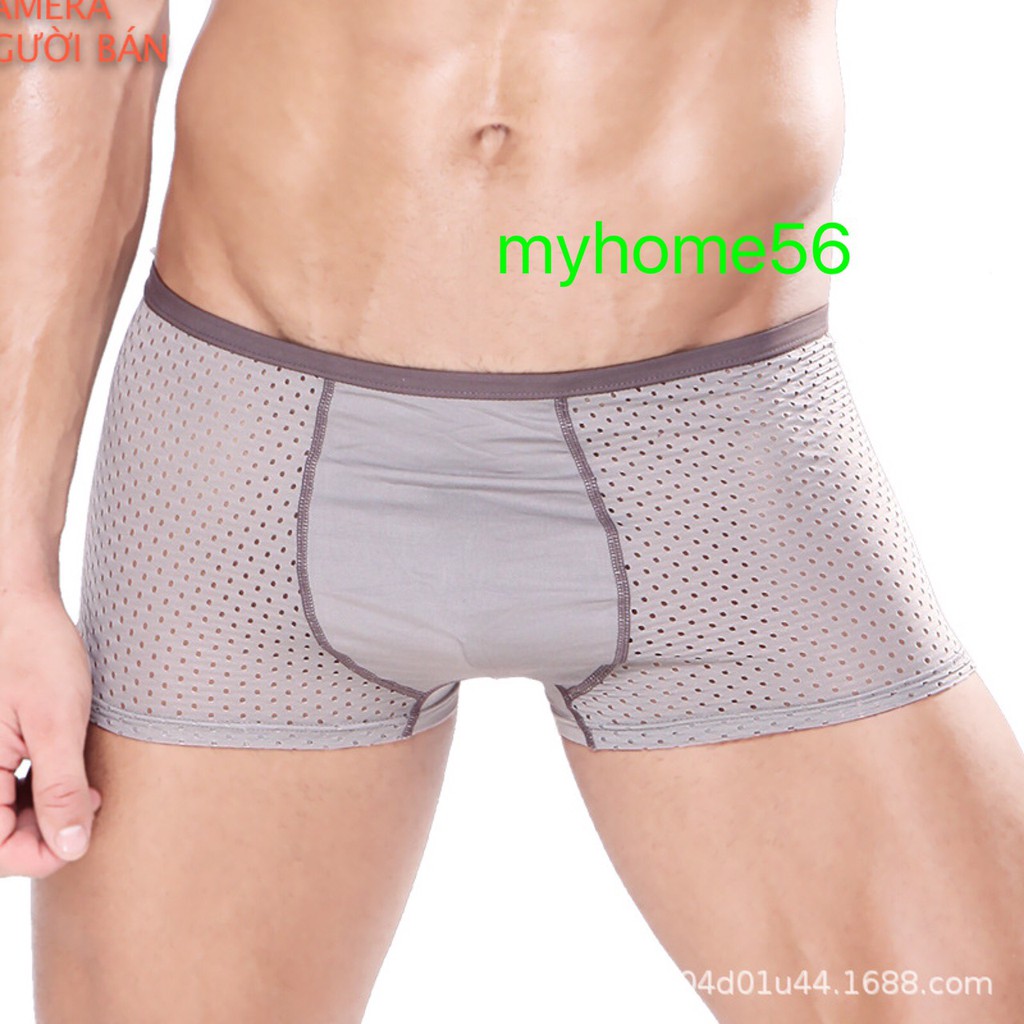 Hộp 4 Quần Sịp Đùi Thông Hơi Men 102 (Ảnh Thật)