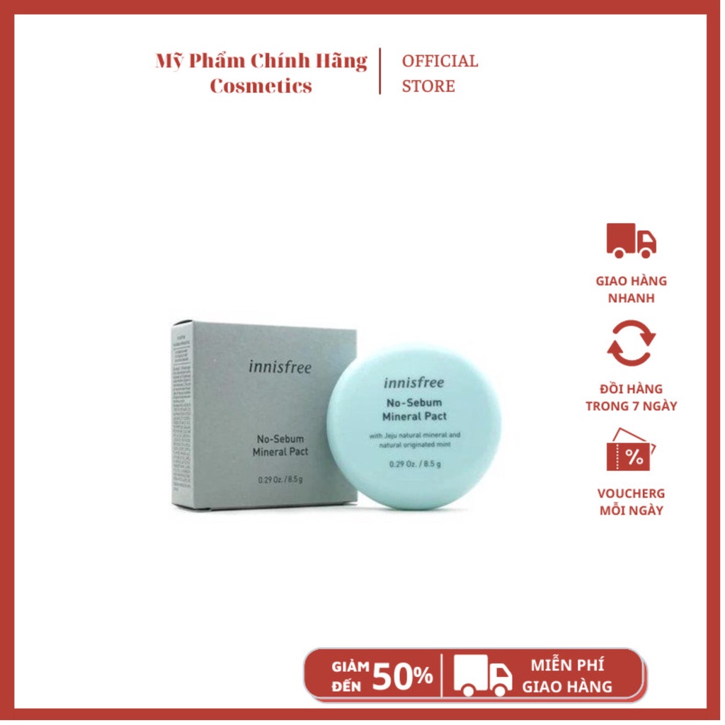 PHẤN PHỦ NÉN Innisfree No Sebum Mineral Pact 8,5g