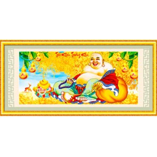 Tranh đính đá phật di lặc va178 100x46cm