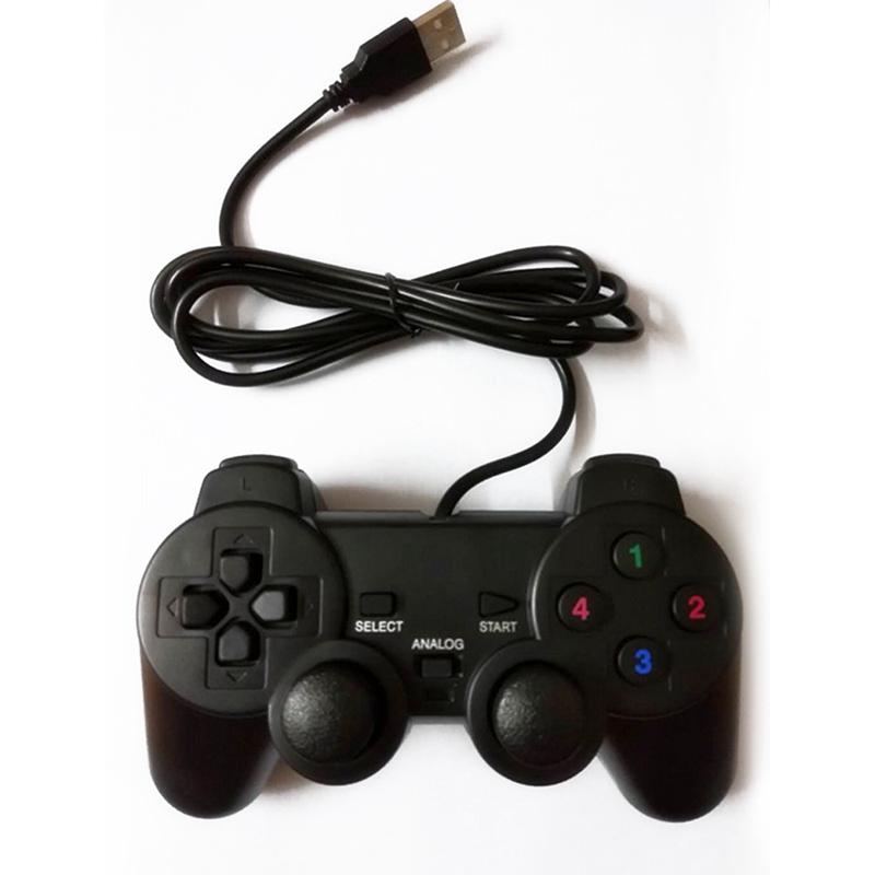 Tay cầm chơi game có dây màu đen