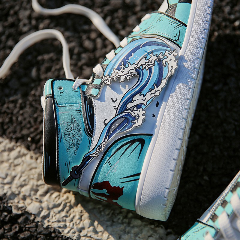 Thời Trang Giày Sneaker In Họa Tiết Anime Demon Slayer Cho Nam | BigBuy360 - bigbuy360.vn