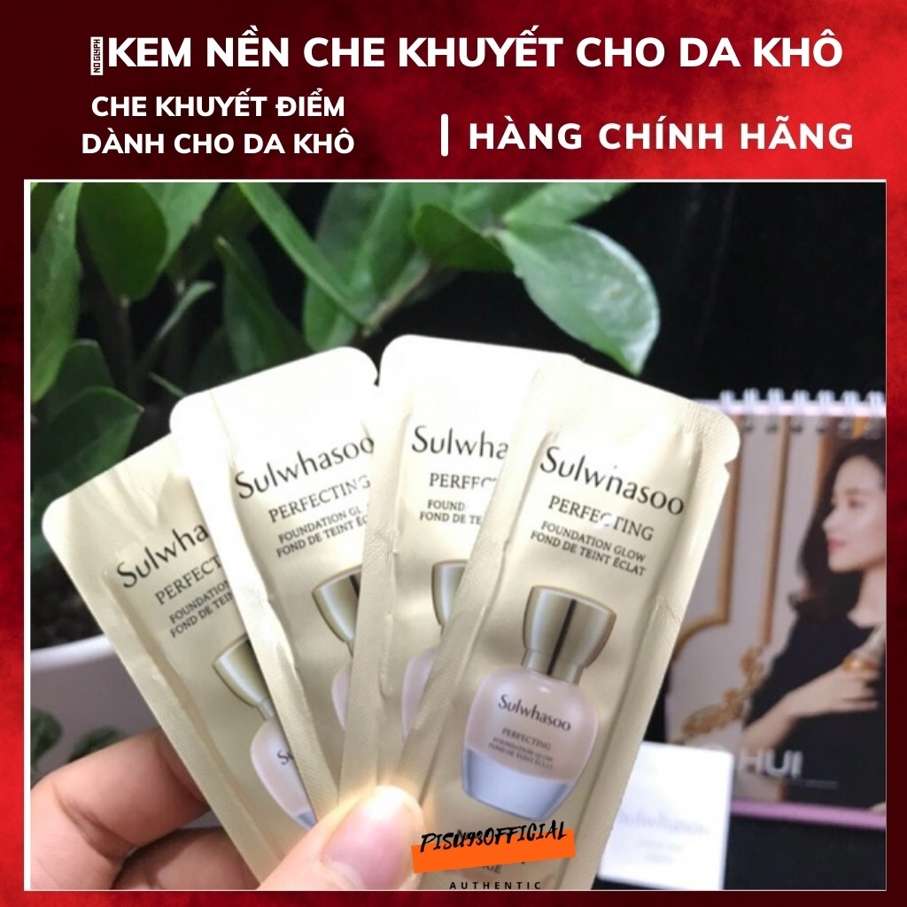 [XẢ KHO GIÁ ] Gói kem nền che khuyết điểm, dành cho da khô - Sulwhasoo perfecting foundation glow fond de teint eclat 1m | BigBuy360 - bigbuy360.vn