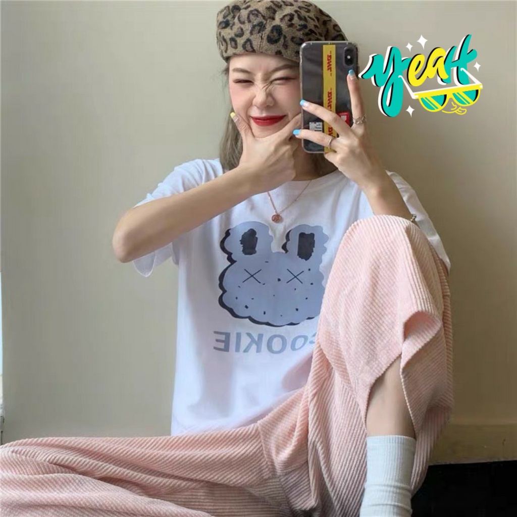 [HÀNG HÈ, KÈM QUÀ XINH] ÁO THUN, ÁO PHÔNG NAM NỮ COOKIE TAY LỠ FORM RỘNG 2 MÀU ĐEN TRẮNG SIÊU IÊU TEENS FASHION