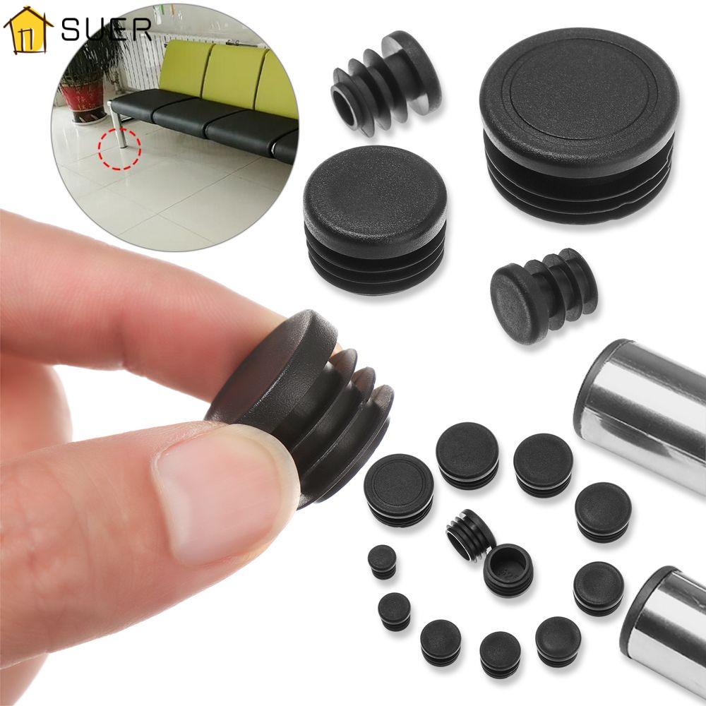 Set 10 Miếng Bọc Chân Ghế Chống Trượt Hình Tròn Bằng Nhựa Tiện Dụng
