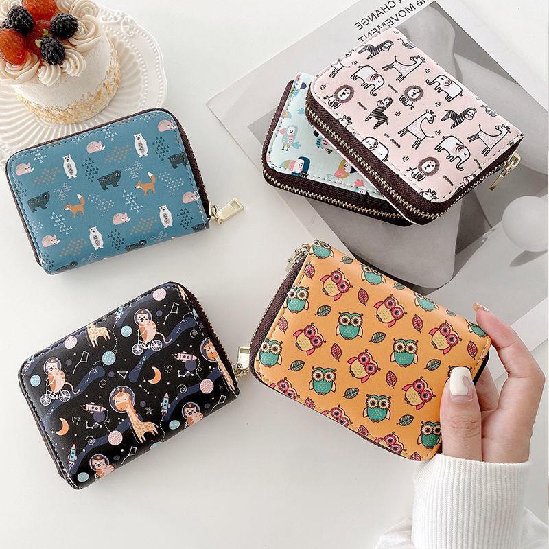 Ví Ngắn Nữ Cầm Tay Mini Khóa Kéo Hoạt Hình 531B Ngộ Nghĩnh Đáng Yêu Hot Trend - Hazo