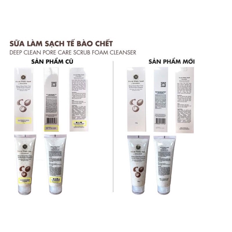 Sữa làm sạch tế bào chết - DEEP CLEAN PORE CARE SCRUB FOAM CLEANSER