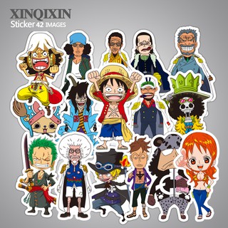 Set 48 Nhãn Dán Trang Trí Hình Nhân Vật Hoạt Hình Trong One Piece