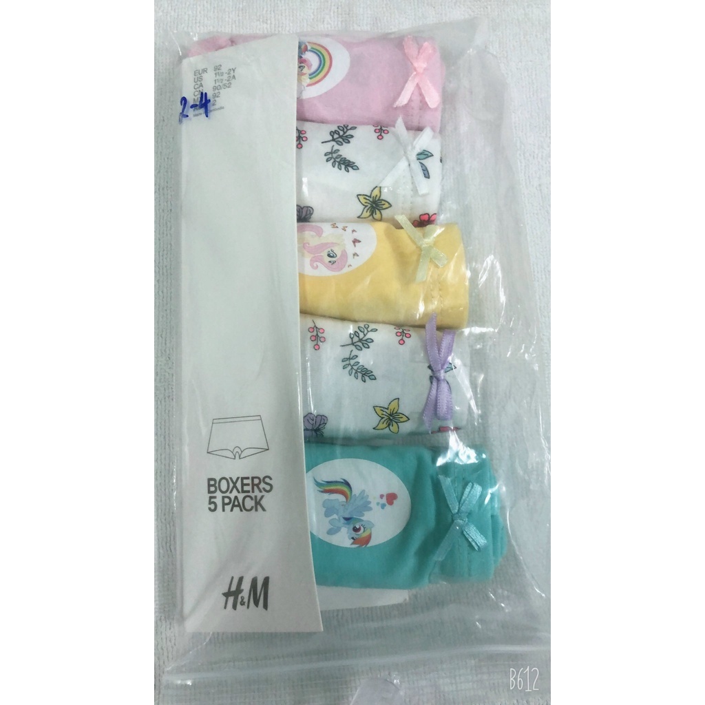 -SET 5 QUẦN CHIP HM CAO CẤP CHO BÉ GÁI -MÃ QBG04-GIAO SET NGẪU NHIÊN