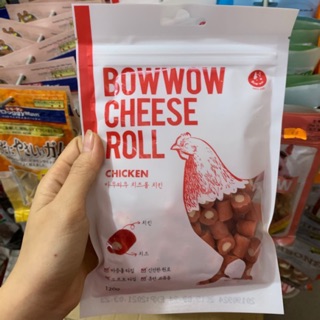 Phô mai cuộn thịt gà Bow Bow 120g-Cheese Roll Chicken