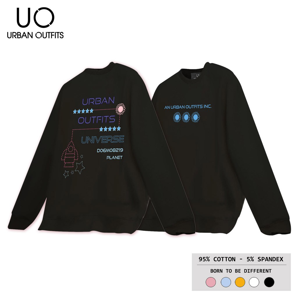 Áo Sweater Form Rộng Nam Nữ URBAN OUTFITS In Universe DO6M08219 Planet SWO41 Thun Cotton Nỉ 4 Chiều Local Brand | BigBuy360 - bigbuy360.vn