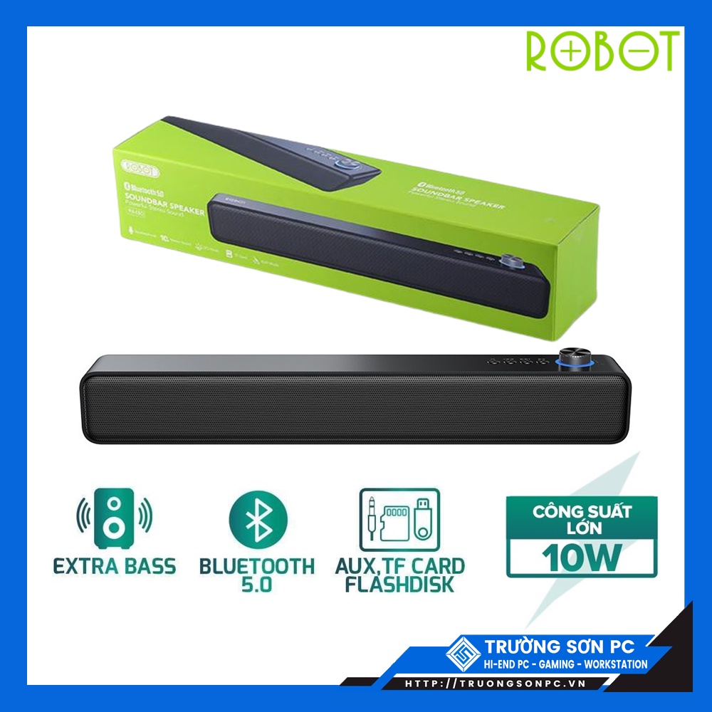Loa Bluetooth ROBOT RB480 Công Suất 10W Pin 1200mAh | Hỗ Trợ Kết Nối Thẻ Nhớ MicroSD/ USB/ AUX