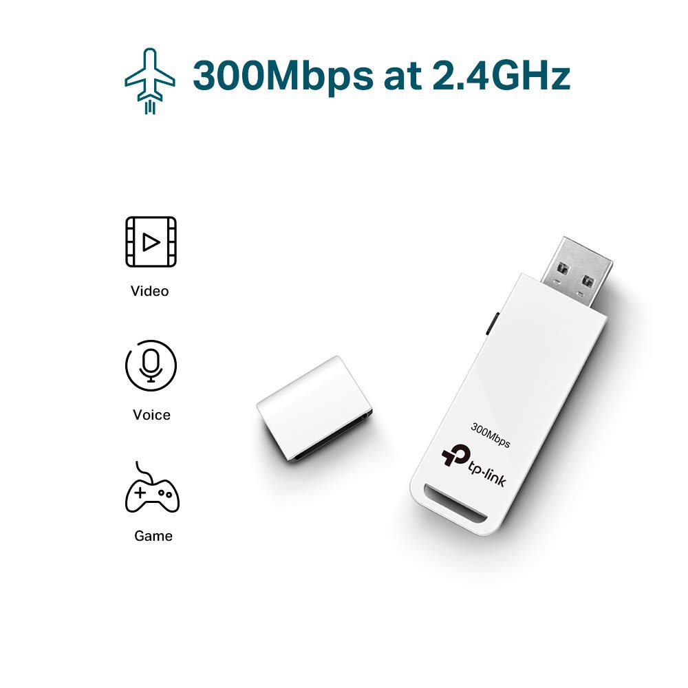 TP-Link TL-WN821N - USB Wifi Hỗ Trợ Kết Nối Không Dây Chuẩn N Tốc Độ 300Mbps - Hàng Chính Hãng