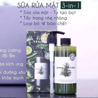 Sữa Rửa Mặt Rau Củ Super Vegitoks Cleanser
