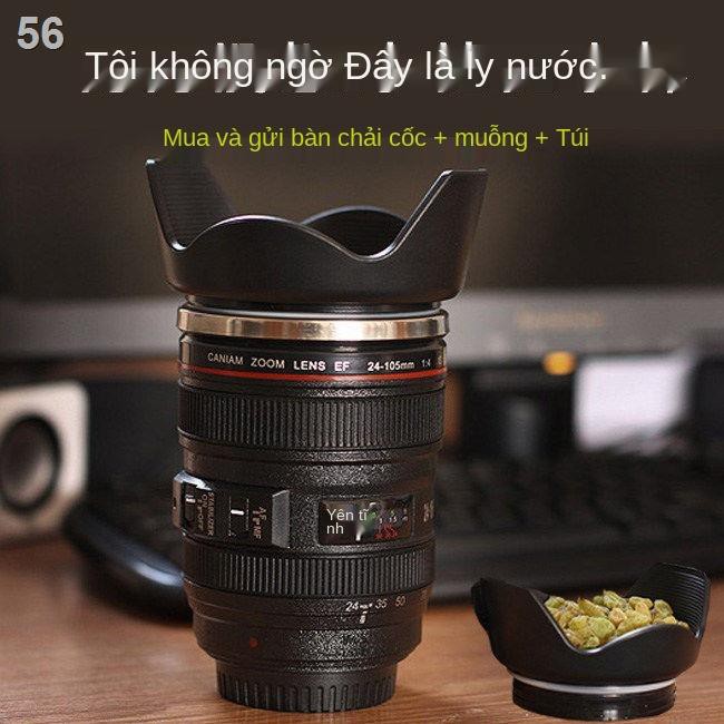 cốc đựng máy ảnh cầm tay và hợp thời trang nước sinh viên quà tặng ống kính SLR giữ nhiệt sáng tạo