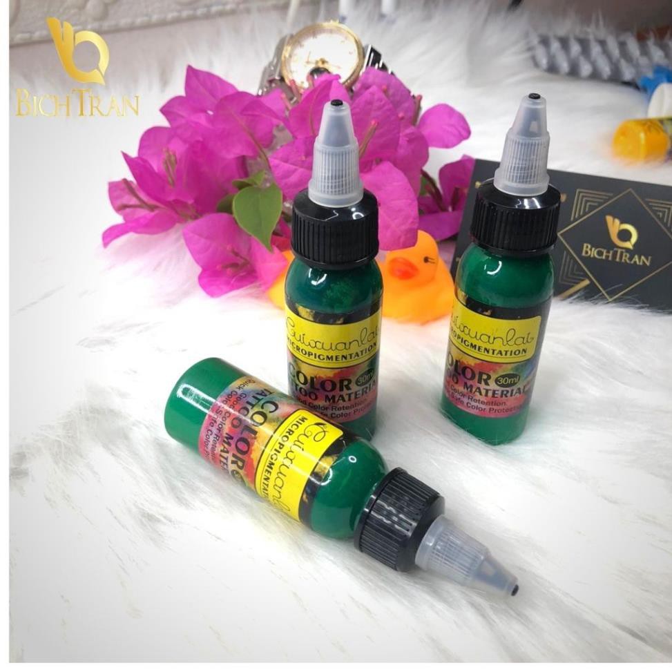 Mực phun xăm tattoo lên hình màu trong sáng rõ nét lọ 30ml