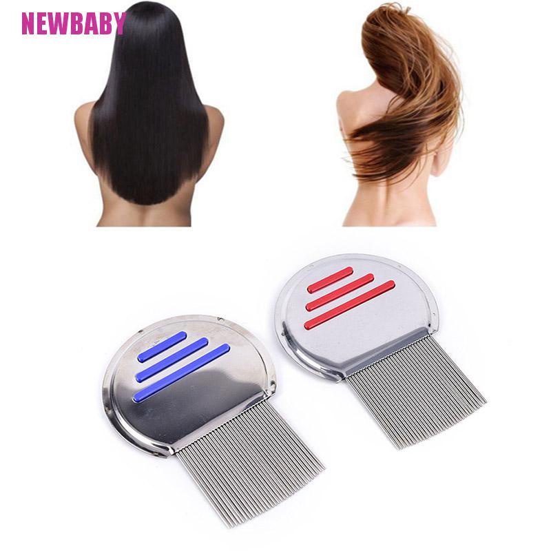 [Neababy] 1 Lược Chải Tóc Bằng Thép Không Gỉ Loại Bỏ Bụi Bẩn