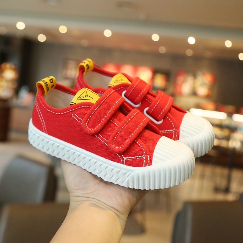 Giày Thể Thao Vải Canvas Đế Mềm Chống Trượt Thời Trang Xuân Thu Cho Bé