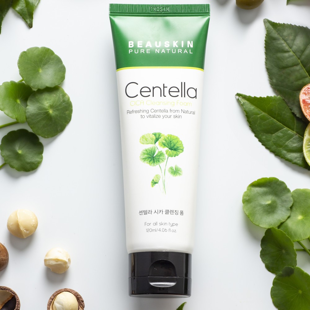 Sữa Rửa Mặt Kháng Khuẩn BEAUSKIN Centella Cica Cleansing Foam Hàn Quốc 120ml