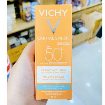 Vichy Capital Soleil Velvety Cream SPF 50+ - Kem Chống Nắng Dành Cho Da Khô Nhạy Cảm 50ml