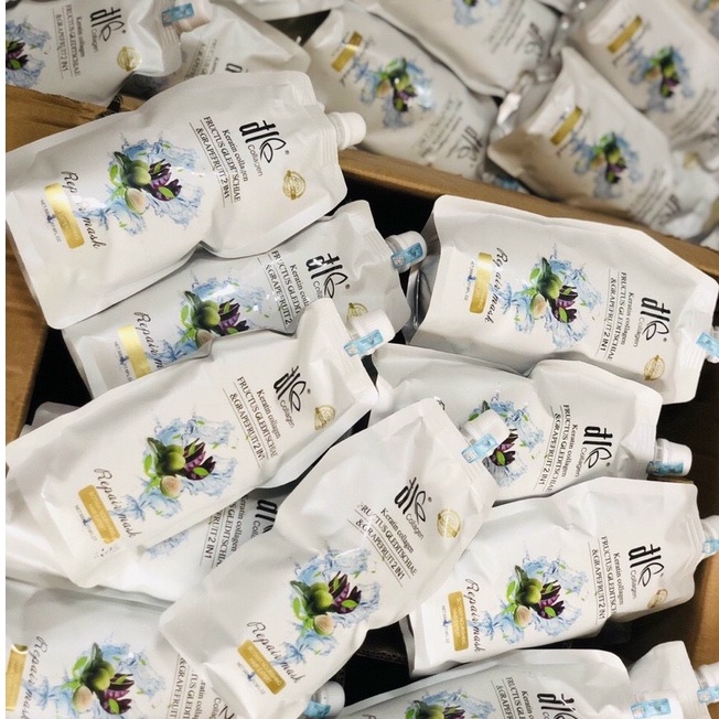 KEM HẤP Ủ TÓC COLLAGEN DL BƯỞI BỒ KẾT 500ML CHÍNH HÃNG - PHỤC HỒI TÓC HƯ TỔN - KHÔ XƠ - CHẺ NGỌN