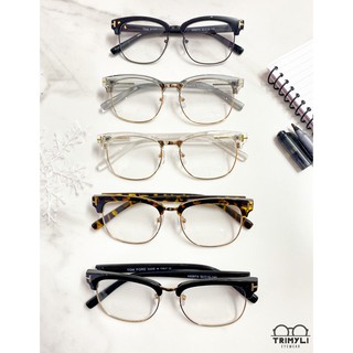 Gọng kính cận vuông nửa viền nam nữ - kính cận/giả cận/thời trang - Trimyli Eyewear