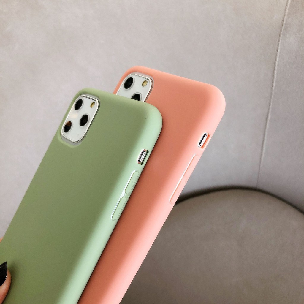 Ốp lưng iphone Candy colors iphone 11 Pro Max case iphone6/6s 7plus 8plus TPU case iphone X XR xsmax soft case SE2 7+/8+ cover