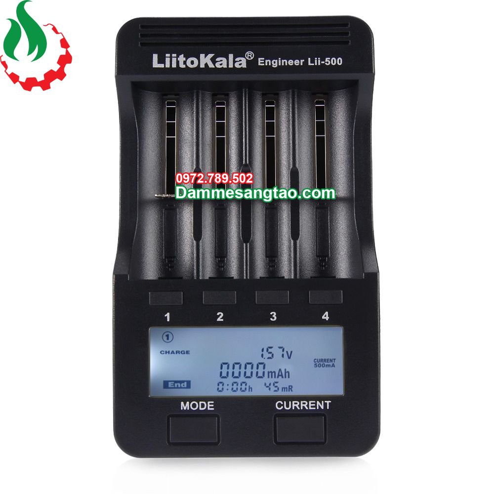 [Mã LIFE1404ALL50K giảm 10% đơn 200K] DMST Sạc và test dung lượng pin đa năng Liitokala Lii-500