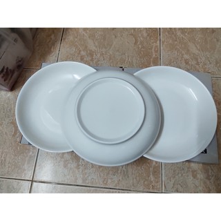 Bộ 6 đĩa sứ cao cấp trắng tinh, dày dặn