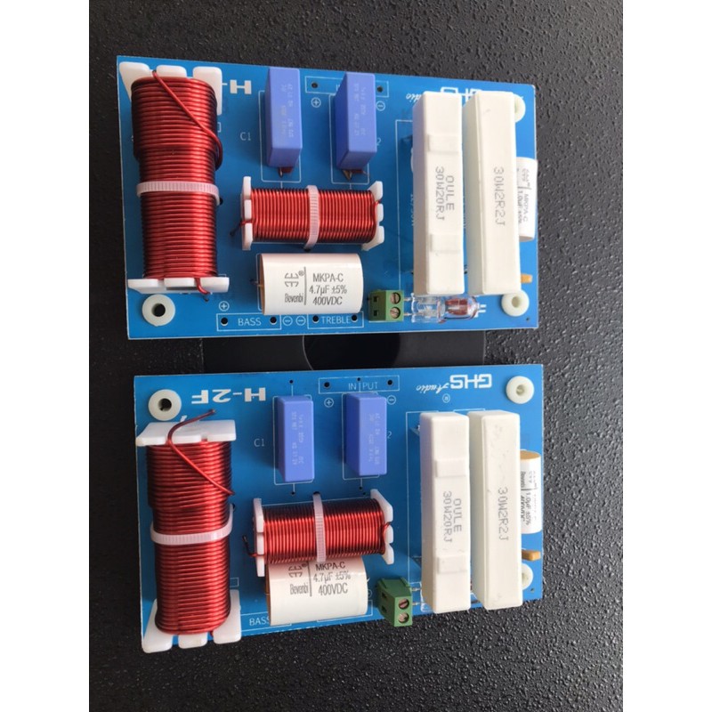 Mạch phân tần Full đơn  H-2F / lọc loa 2 Way 1 treble 1 bass 40