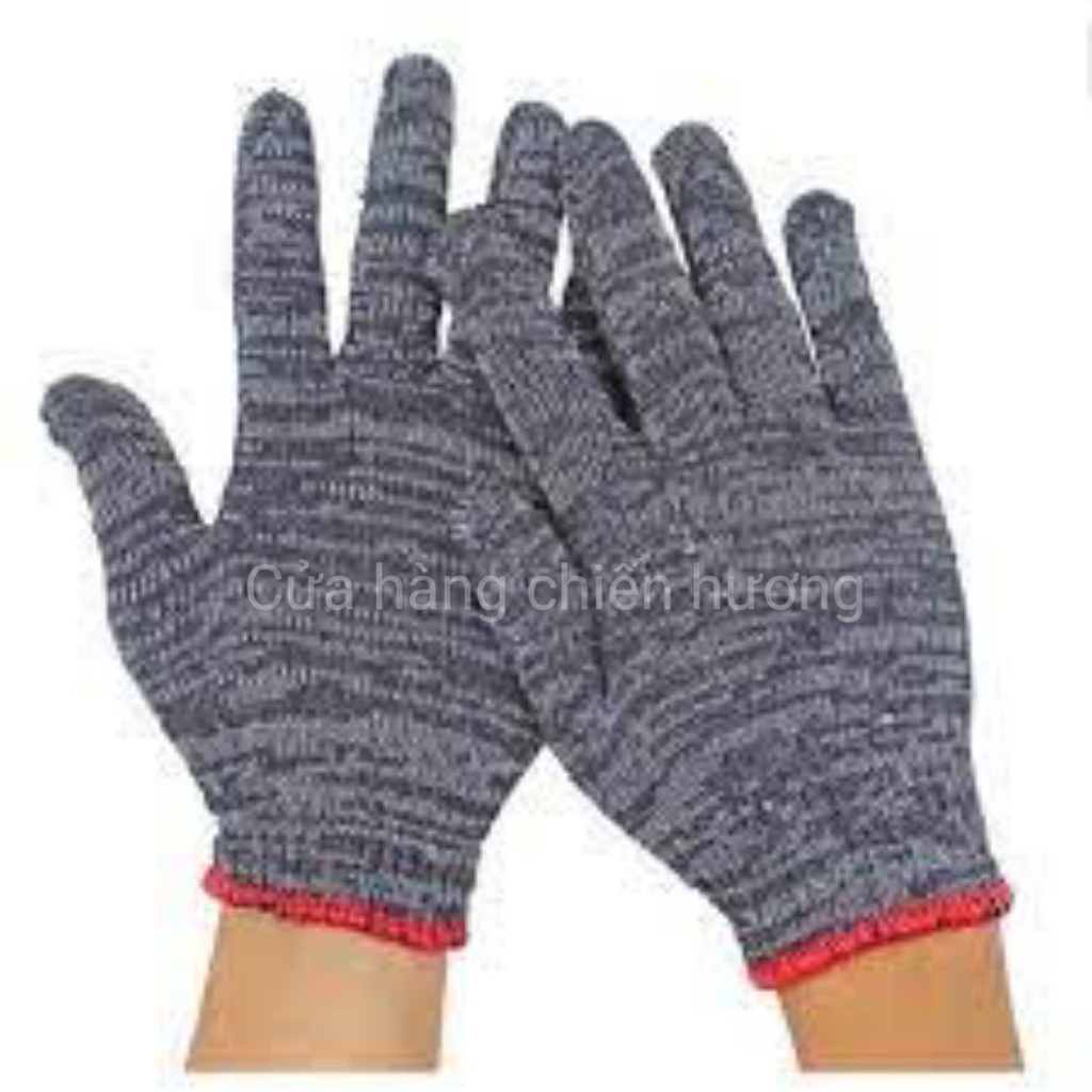 Set 10 đôi găng tay len bảo hộ lao động