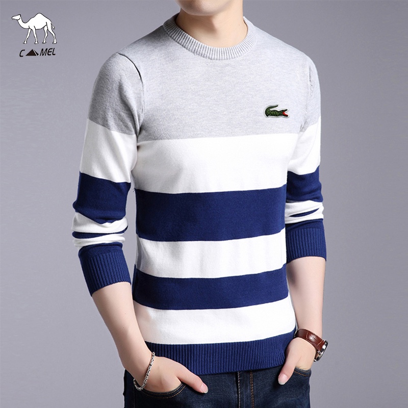 Áo len dài tay phong cách cổ điển cho nam