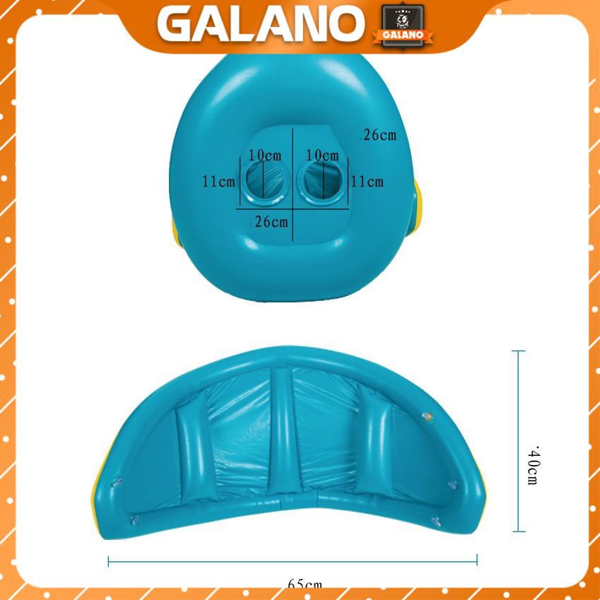 Phao Bơi Trẻ Em GALANO Dáng Du Thuyền Có Mái Che Và Còi Bấm Xỏ Chân Chống Lật An Toàn Cho Bé SS-001123