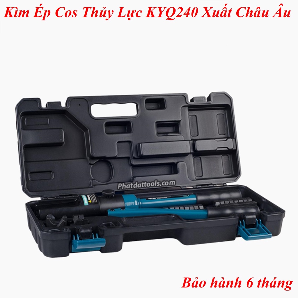 Kìm Ép Cos Thủy Lực KYQ240 Xanh + Phạm Vi Ép 16-240mm2 + Hàng Xuất Khẩu Châu Âu + Bảo Hành Toàn Quốc 6 Tháng