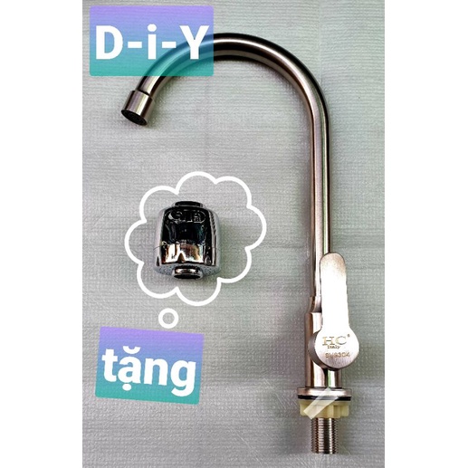 VÒI RƯA CHÉN INOX 304, CỔ BI XOAY 360* (TẶNG ĐẦU VÒI, PHUN 2 CHỨC NĂNG)