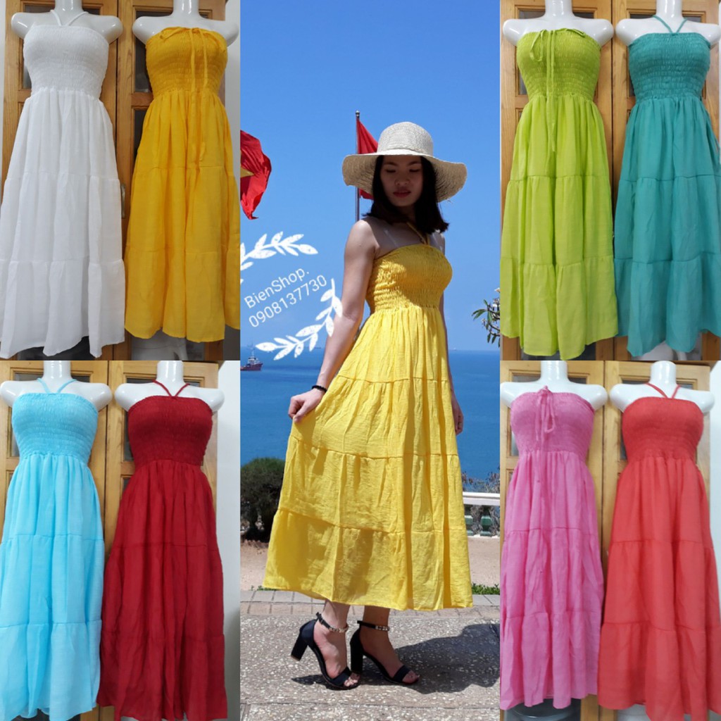 Maxi tầng xòe, maxi dạo biển