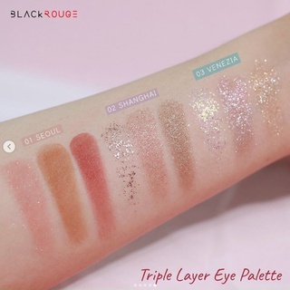 (chính hãng, date xa) Bảng Phấn Mắt #Black_Rouge Blackrouge(dòng mới Black Rouge Triple Layer Eye Palette)