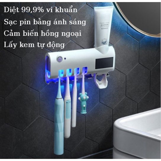 Hộp đựng bàn chải đánh răng diệt khuẩn bằng tia cực tím UV