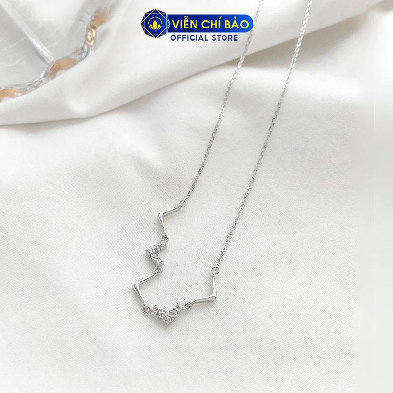 Dây chuyền bạc nữ zích zắc chất liệu bạc 925 free-size thời trang phụ kiện trang sức nữ Viễn Chí Bảo D400226x