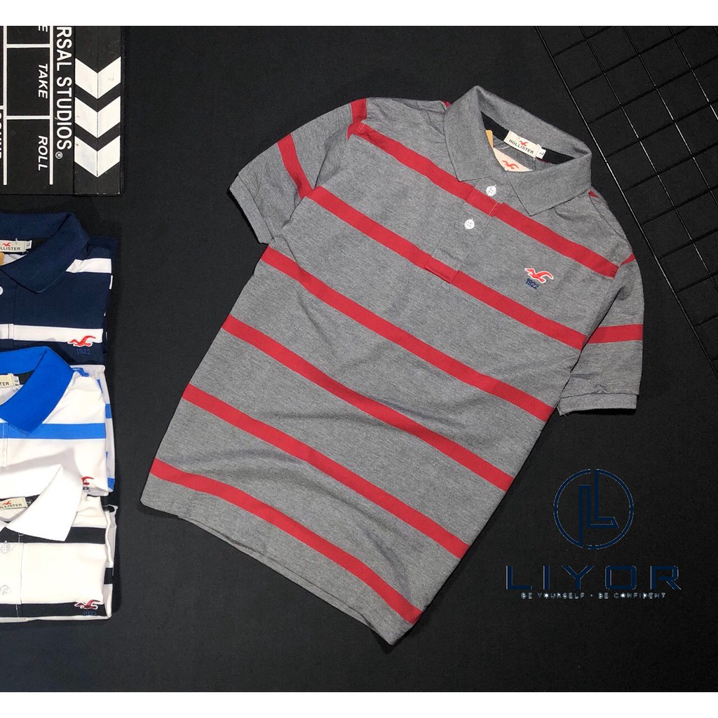 Áo thun nam FREESHIP áo phông đẹp có cổ sọc ngang với chất liệu thun CAO CẤP (nhiều màu)-Liyor-TACB4035
