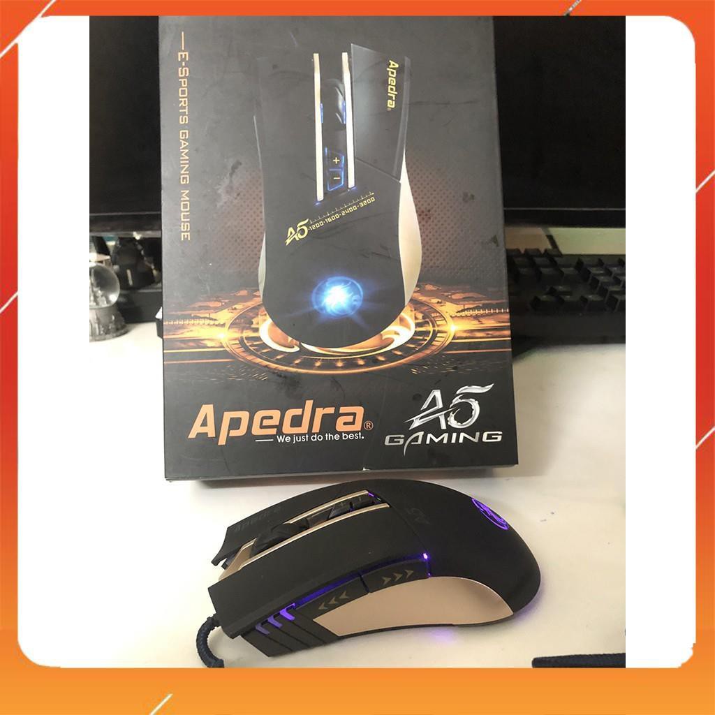[HÀNG SIÊU CẤP] Bộ phím chuột Gaming Apedra GK49 + A5 - Có kê tay - Led 7 màu - BH 12 tháng  [CHÍNH HÃNG] | BigBuy360 - bigbuy360.vn