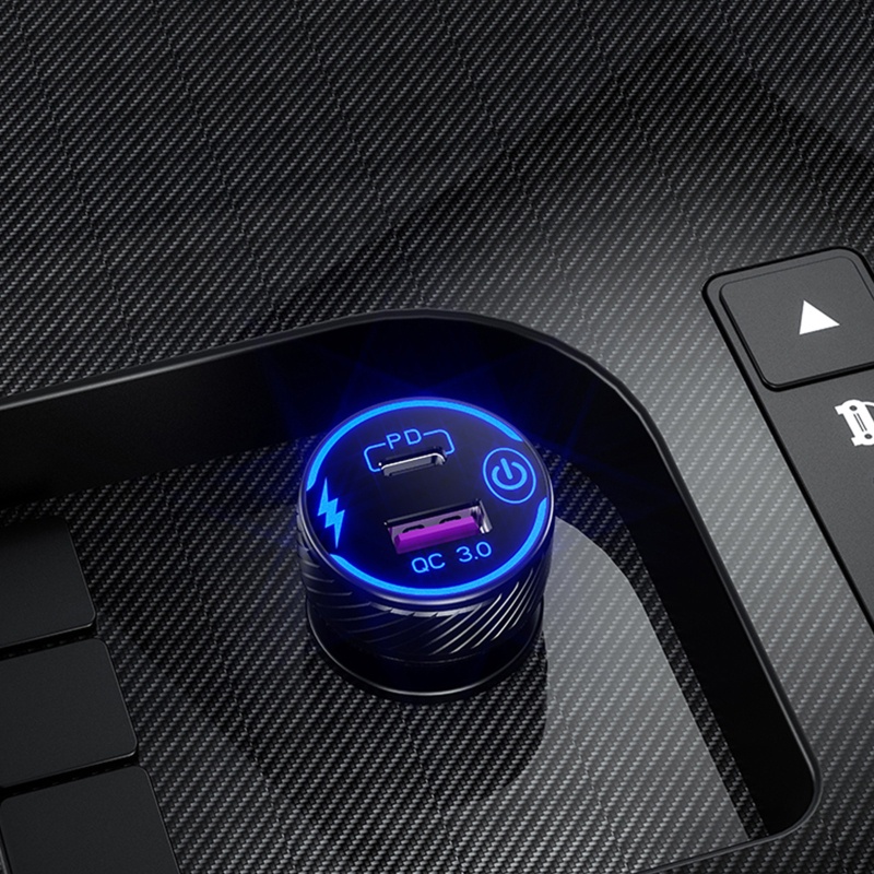 Tẩu Sạc Nhanh QC3 0 Cổng USB Kép C PD Chuyên Dụng Cho Xe Hơi