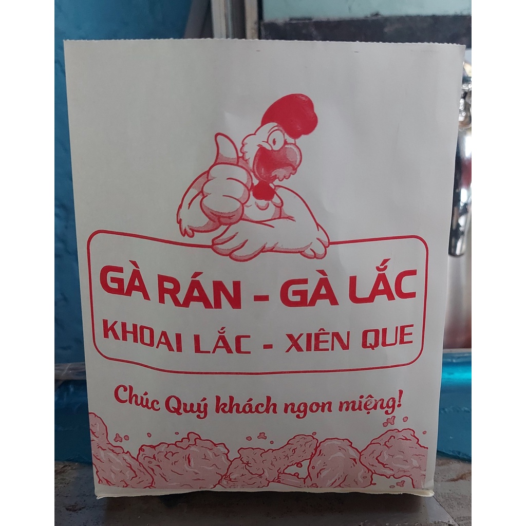 100 túi đựng bánh mì, gà rán, khoai tây, hambuger nhiều họa tiết - Bếp xanh thiên bình