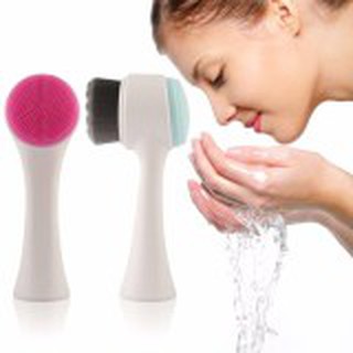 Cọ rửa mặt 2 đầu silicone