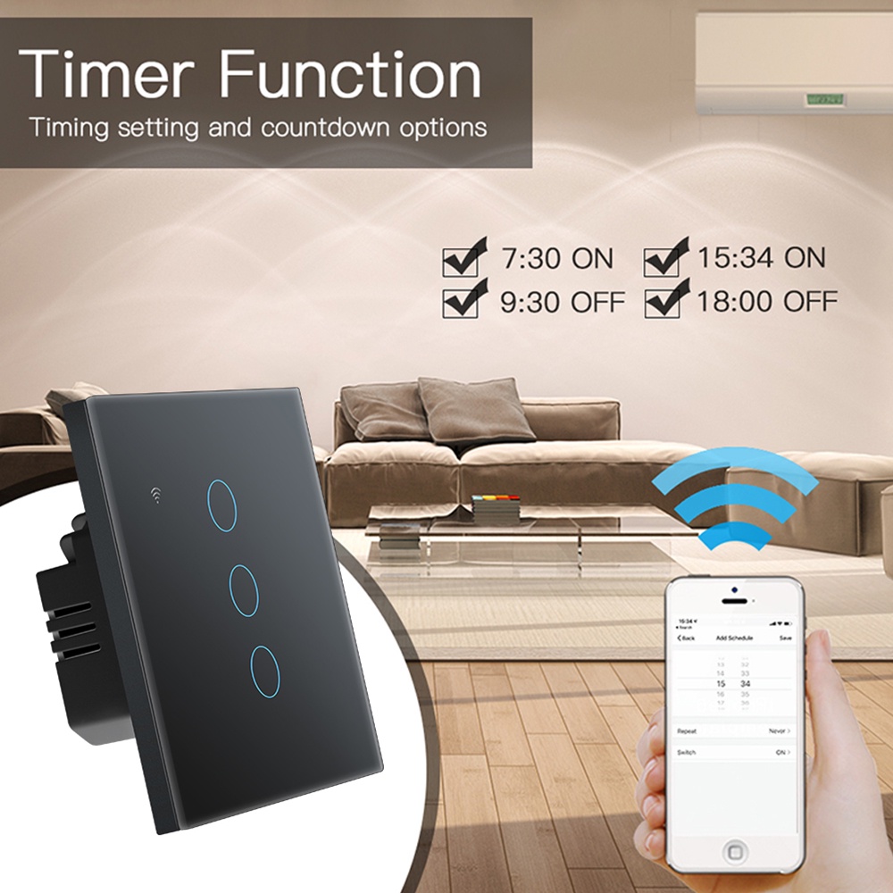 Sẵn Sàng Cổ Tuya Wifi Thông Minh Ứng Ánh Sáng Cuộc Sống Thông Minh/Tuay Ứng Dụng Điều Khiển Từ Xa Làm Việc Với Alexa Google Home eu Elle